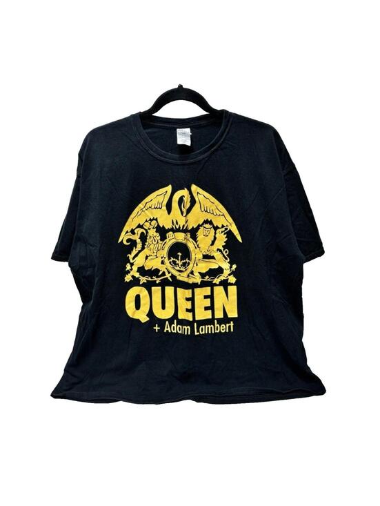Other - Queen Band North American Tour T-Shirt w/ Adam Lambert – Black & Yellow GUC 2XL